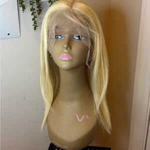 Blonde Lace Front Women's Straight Wig - Natural Shine 100% human